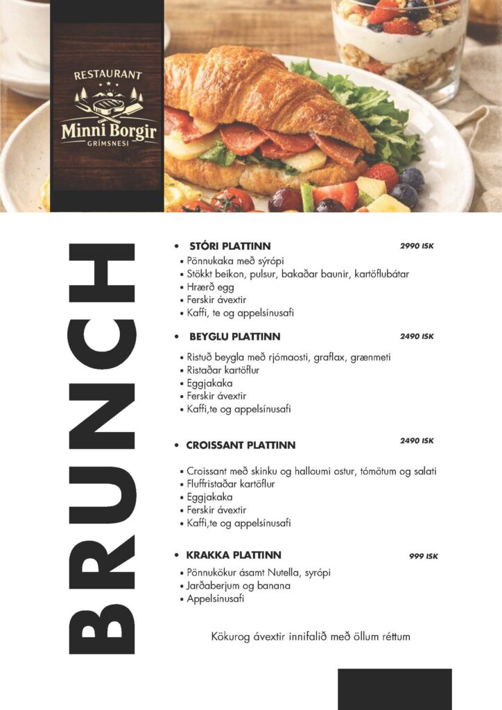 Minniborgir restaurant BRUNCH