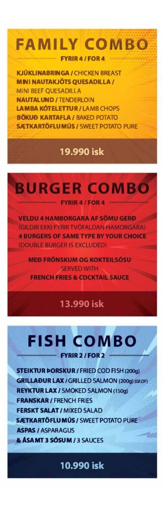 Restaurant menu 2026